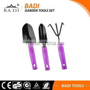 Soft Touch Handle 3pcs Garden Tools Set With Trowel/shovel/cultivator thumbnail-1