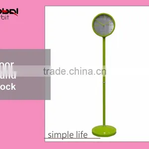 Office Furniture Modern Digital Standing Clock, Metal Vintage Floor Clock thumbnail-2