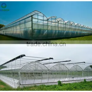 2017 Hot Sale Agricultural Multi Span Polycarbonate Greenhouse thumbnail-1
