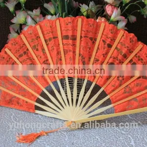 Handmade Embroidery Lace Wedding Fan for Bridal thumbnail-2