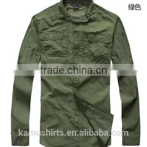 Coolmax Mens Long Sleeve Quick Dry Outdoor Fishing Shirts UV-protection Shirts thumbnail-3