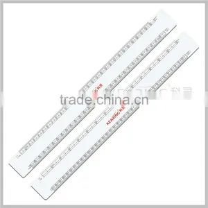 Kearing Luxury Durable Plastic 30 cm Flat Oval Scale Ruler With Different Proportions Engineer Usage # 8505 thumbnail-1