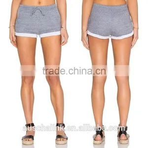 High Quality Wholesale Womens Gray Breathable Gym Shorts thumbnail-5