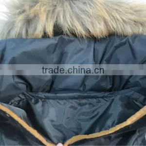 Girl Basic Padding Vest With Fur Hood thumbnail-4