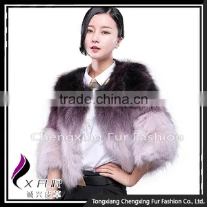 CX-G-A-01D 2016 Hot Sale Fashion Women Raccoon Fur Jacket Winter Jacket For Wholesale thumbnail-2