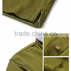 Men's Double-Weave Standed Collar Dri Fit Pique Cotton Polo Shirt thumbnail-6
