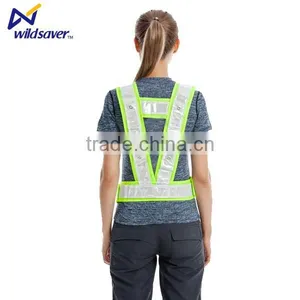 High Visibility Mesh Night Work Safety Vest With LED Lights thumbnail-4