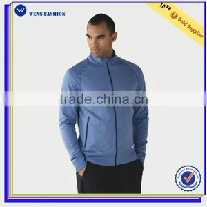 Custom Zip up Sweatshirts Without Hoods Men Seamless Zipper Jacket Sweatshirt thumbnail-1