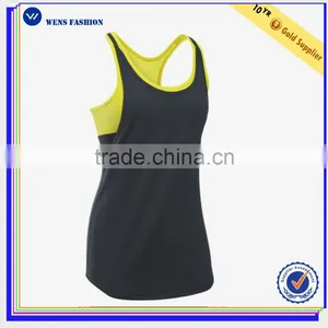 Sport Back Design Mesh Custom Workout Women Gym Tank Top thumbnail-2
