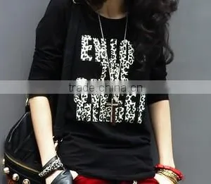 Printing t Shirt, Long Sleeve Women Printed T-shirt thumbnail-4