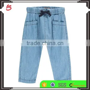2017 Newest Trousers With Pockets Denim Blue Children New Style Boys Pants Wholesale Jeans thumbnail-1
