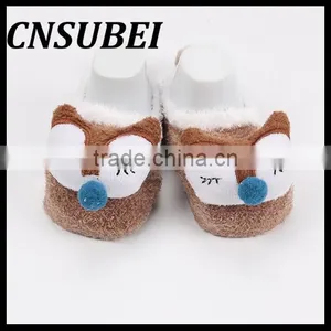 South Korea Autumn and Winter Coral Velvet Cartoon Children Socks,baby Floor Socks,Feather Yarn Doll Shoe Socks thumbnail-4