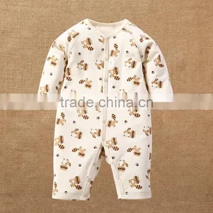 Animal Pattern Baby Infant Rompers Natural Colored Cotton Bodysuit Onesie One-piece Set thumbnail-2