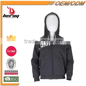 Comfort Zipper Up Blank Kids Sweatshirt Hoodies for Wholesale thumbnail-1