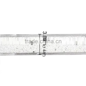 High Quality Christmas Decorating Silver Satin Ribbon thumbnail-3