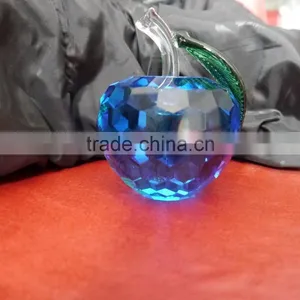 Beauty Blue Crystal Apple ,crystal Gift ,crystal Christmas Gift thumbnail-3