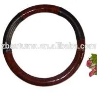 PU Wooden Grain Steering Wheel Cover thumbnail-1
