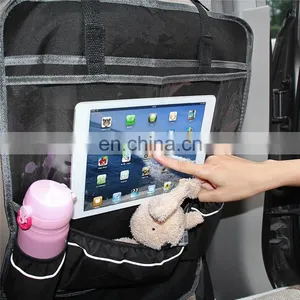Car Seat Back Organizer With Tablet Holder Touch Screen Backseat Protector Kick Mat for Kids Baby thumbnail-5