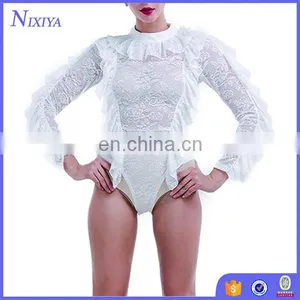 Fashion Women Tank Tops Sexy Lace Bodysuit thumbnail-1