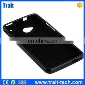 Large Stock Frosted TPU Gel Antiscratch Case for HTC One M7 Black thumbnail-5