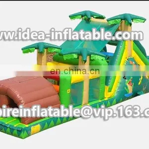Jungle Design Fun Land, Inflatable Interesting Obstacle Course ID-OB015 thumbnail-1