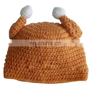 Thanksgiving Knit Crochet Turkey Hat thumbnail-1