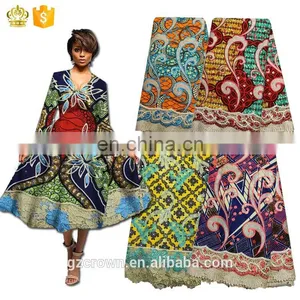 Fashion New Arrival French Net Lace African Wax Cotton Fabric Veritable Embroidery Lace FabricH170112005 thumbnail-1
