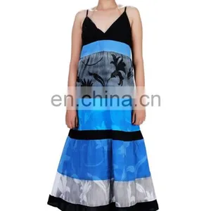 Cotton Hand Block Ladies Maxi Dress thumbnail-1