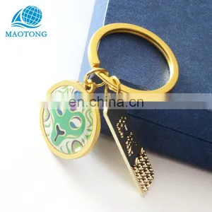 China Factory Custom Cheap Metal Key Ring Printing Epoxy Dome Key Chains Metal Key Chain thumbnail-3