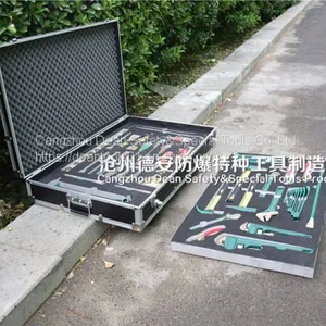 Non Sparking Hand Tools Kit ,set 62pcs , With Aluminum Alloy Box thumbnail-1