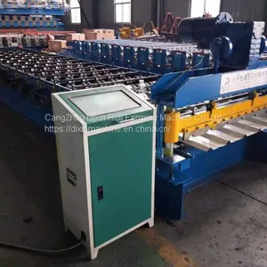 Good Quality Galvanized Trapezoidal Wall Panel Cold Roll Forming Machine thumbnail-4