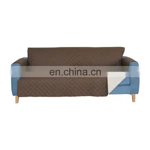 Home Fashion Dustproof Durable Conjoined Reversible Coffee and White Thicken Sofa Cover thumbnail-1