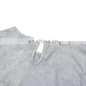 2019 New Autumn Family Look Mother Daughter Dress Long Sleeve Ruffle Grey Mom and Girls Dress (this Link for WOMAN) thumbnail-6