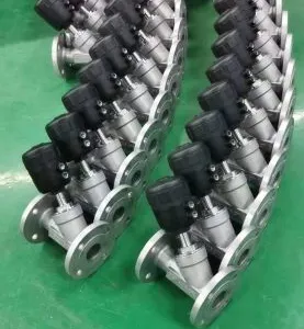 Stainless Steel Flange Angle Seat Valve Pneumatic Angle Seat Valve thumbnail-5