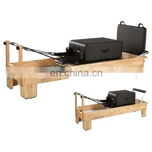 High Quality Bodybuilding Folding Pilates Reformer Of Aluminium Reformer Pilates Aluminium Reformer With Tower thumbnail-4