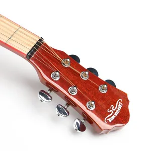 40 Inch Acoustic Guitar for Sale Wholesale Price Caravan Music HS-4015 With Top Pattern Design OEM Factory Guitar thumbnail-4