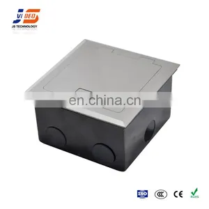 Stainless Steel Golden Conceal Multi-media Electrical Box Floor Socket Outlet thumbnail-2
