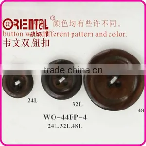 Four Holes Custom Wood Buttons With Engraved Logo thumbnail-2