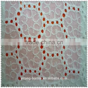 Fashion Embroidered Cotton Fabric thumbnail-1