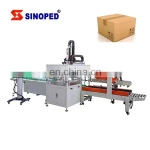 Automatic Pick Up Bottle And Place Into Carton Machine Robotic Loading Beverage Tin Can Case Packer Line thumbnail-3