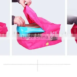 Wholesale Three Layer Large Capacity Waterproof Ladies Shoes Storage Bag for Travel or Trip thumbnail-2