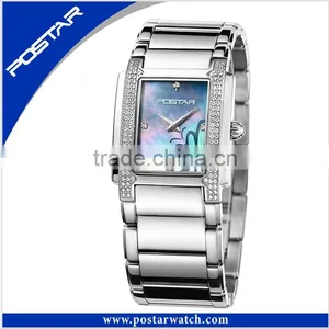 2016 Hot Selling Vogue Quartz Stainless Steel Strap Ladies Bracelet Wrist Watches thumbnail-2