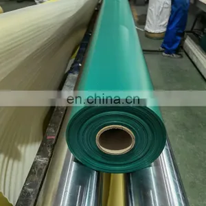 20oz Pvc Lona Coated Material Roll 680gsm Water Resistant Pvc Tarpaulin Anti-uv Tarp Roll thumbnail-2
