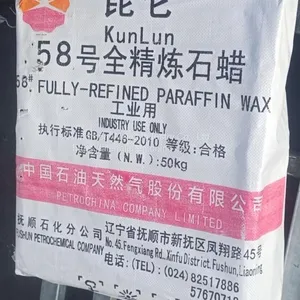 KUNLUN Brand Fully Refined Paraffin Wax Melting Point From 52-66 All Models, First Calss Agent of KUNLUN & SINOPEC, Fully Refined Paraffin the Frist Choice Wax for Candle Making & Hote Melt Adhesive thumbnail-1