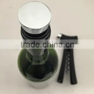 Multifunctional Wine Opener - Foil Cutter, Corkscrew, Aerator Pour Spout and Bottle Stopper - Purple thumbnail-3