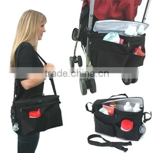 Quality Polyester Crib Diaper Bag Buggy Baby Diaper Bag Organizer Stroller Cooler thumbnail-2