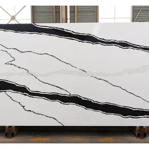 Code：1219，Calacatta Artificial Stone Quartz Slab Kitchen Countertops thumbnail-1