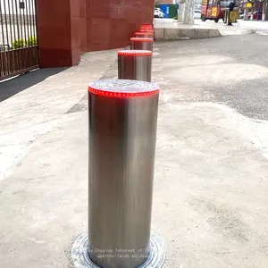 UPARK K4 K8 K12 Car Park Spaces Secured Not Hydraulic Bollard Protective Automatic Bollards With 304 Stainless Steel thumbnail-1