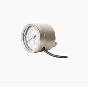 63MM Axial EP Grade Ultra-high Purity Explosion-proof Electric Contact Pressure Gauge thumbnail-1