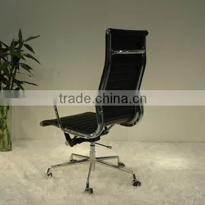Replica Top Quality Chinese Genuine Leather Classic Black Color Charles and Ray Lift Swivel High Back Chair thumbnail-5